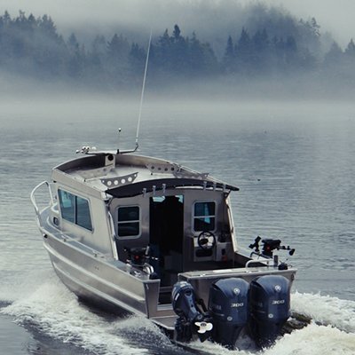 Kinocean 8.2m Aluminum Cabin Boat Landing Craft Fishing Boat Rowing Vessel for Sale